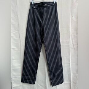 NWT Ralph Lauren Black White Pinstripe Dress Pants Slacks Size 8